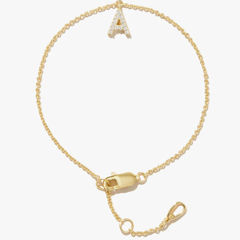 Zircon Initial Bracelets