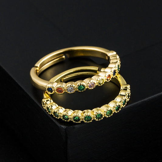 Trend 18K Gold Adjustable Ring