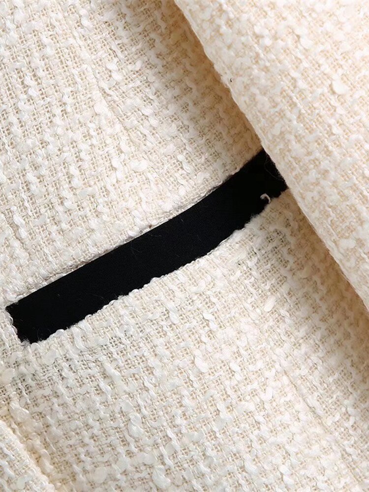 Tweed double breasted blazer