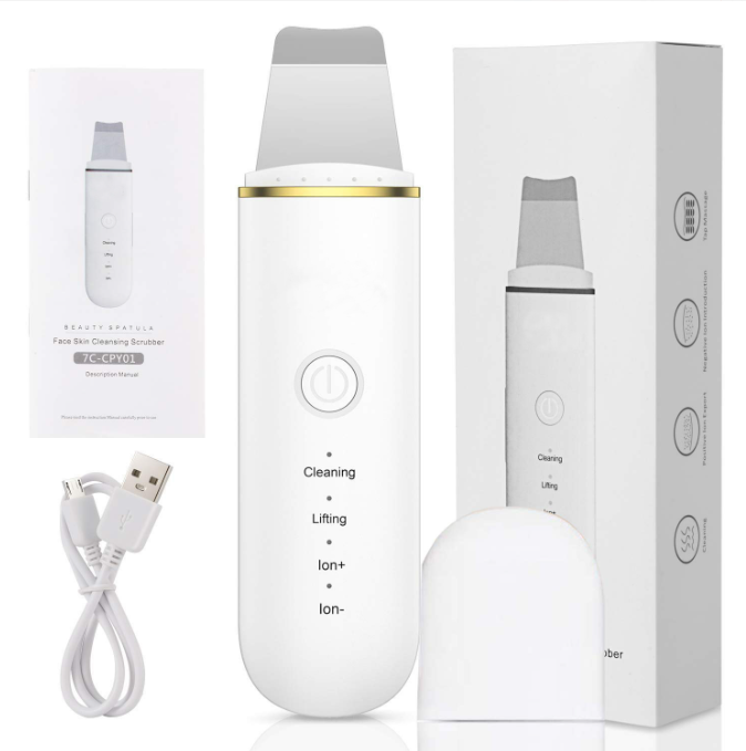 Ultrasonic Skin Scrubber Facial Cleaner