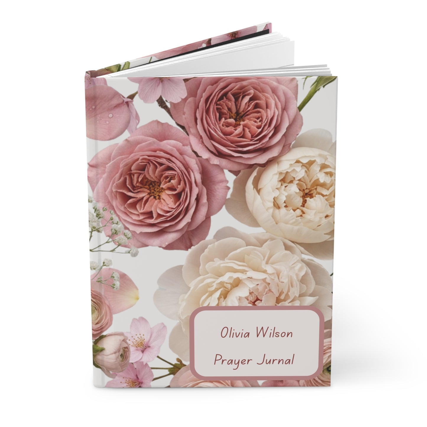 Floral Prayer Hardcover Journal — Personalized Olivia Wilson Design