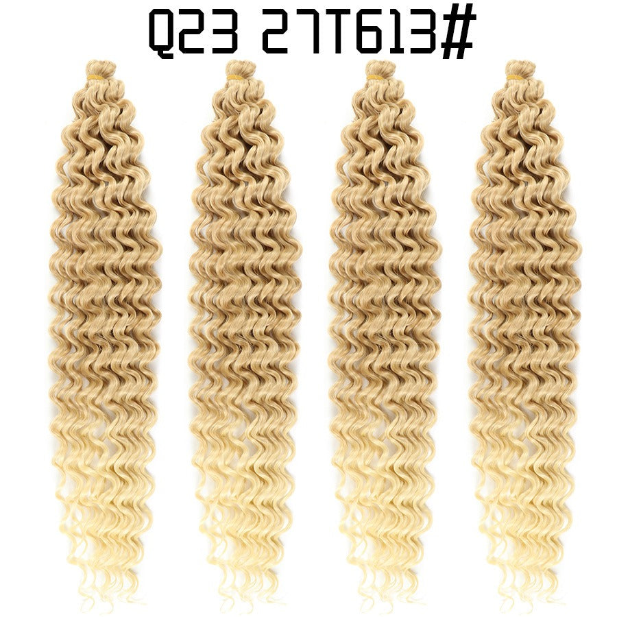 African crochet Deep Wave Braided Hair