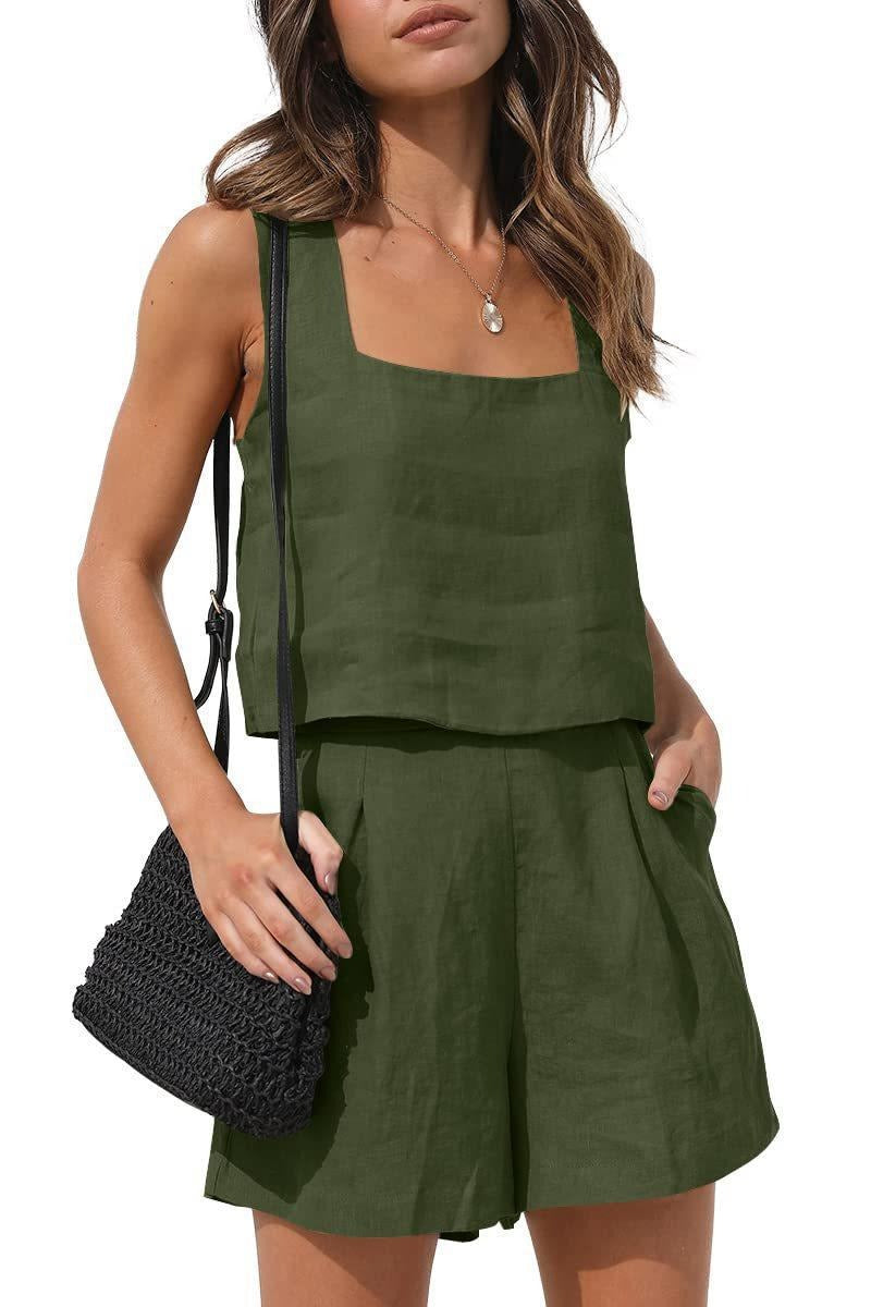 Two Piece Summer Linen Suit