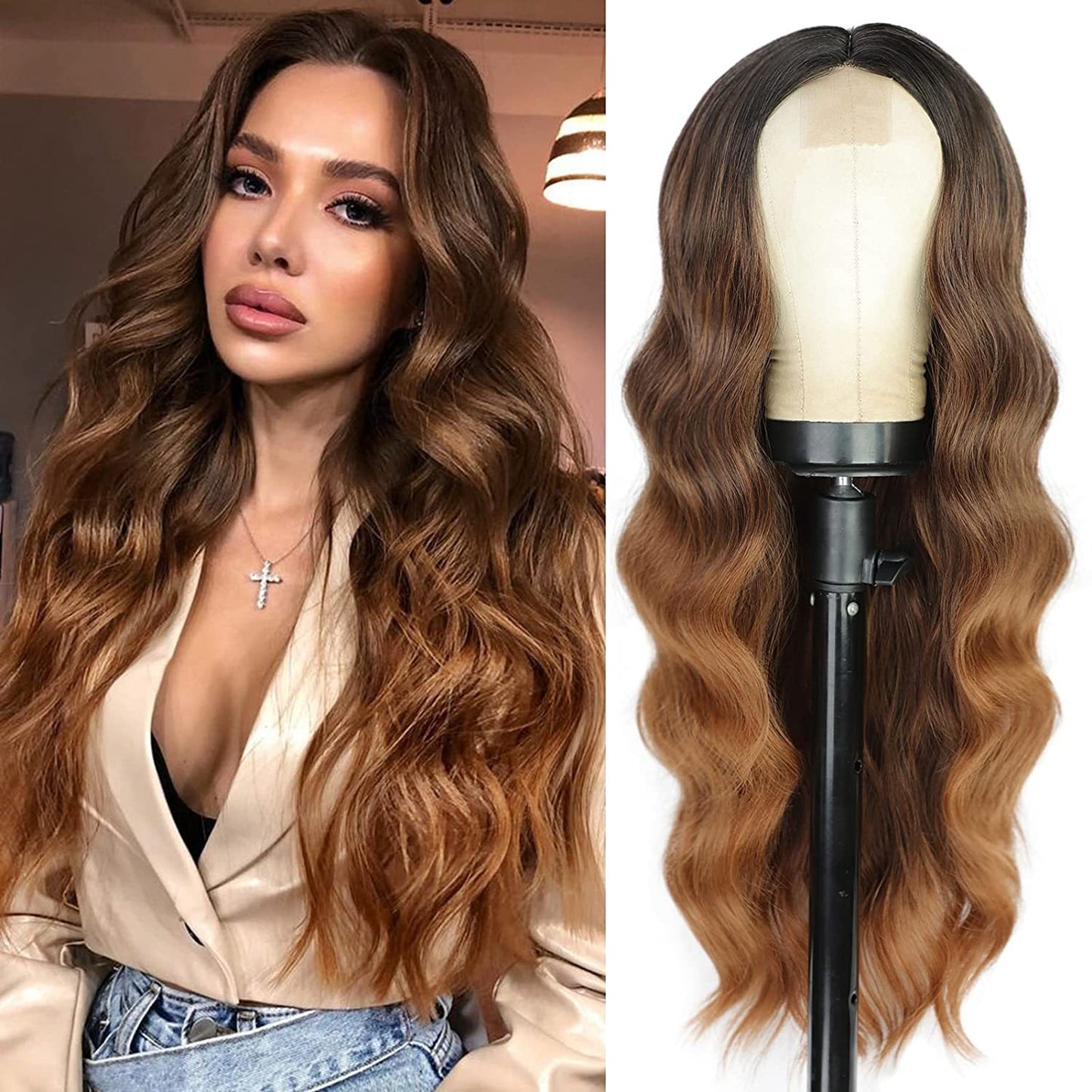 Large Wavy Long Curly Wigs