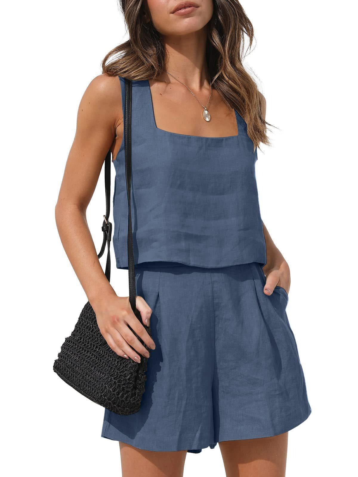 Two Piece Summer Linen Suit