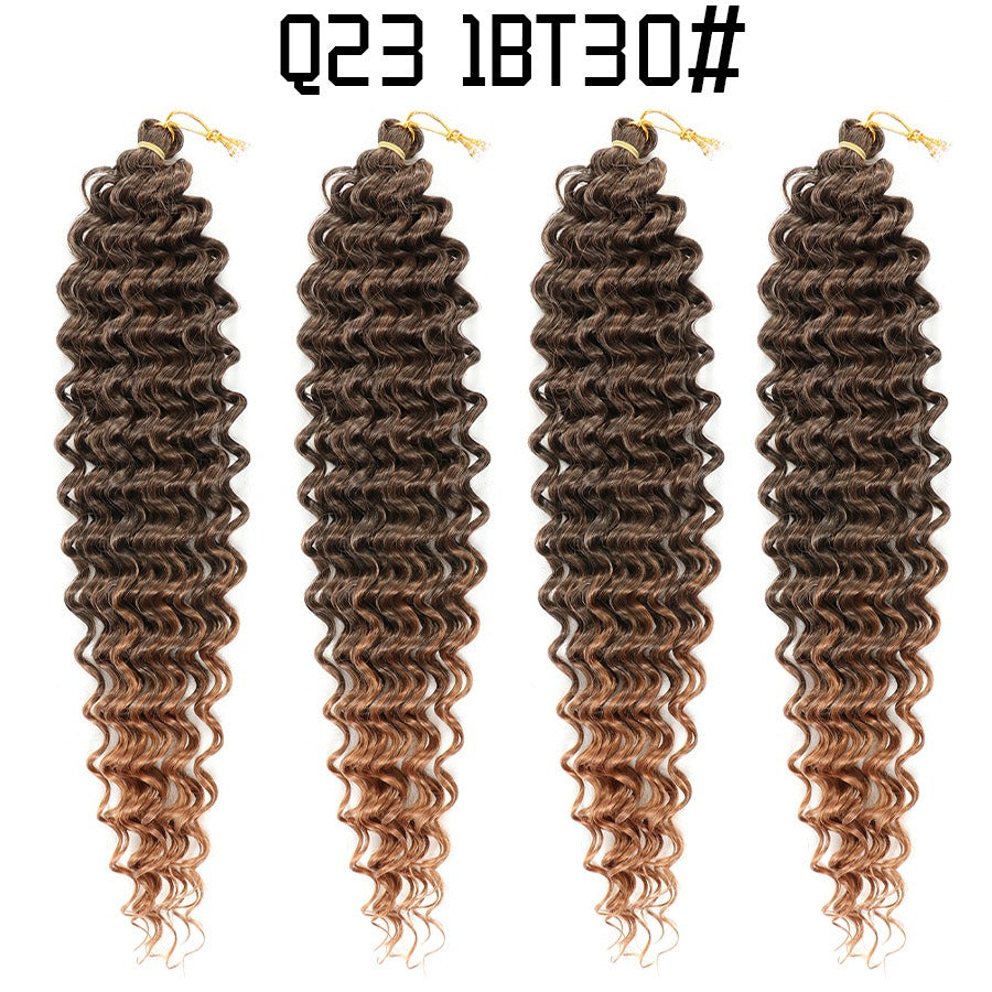 African crochet Deep Wave Braided Hair