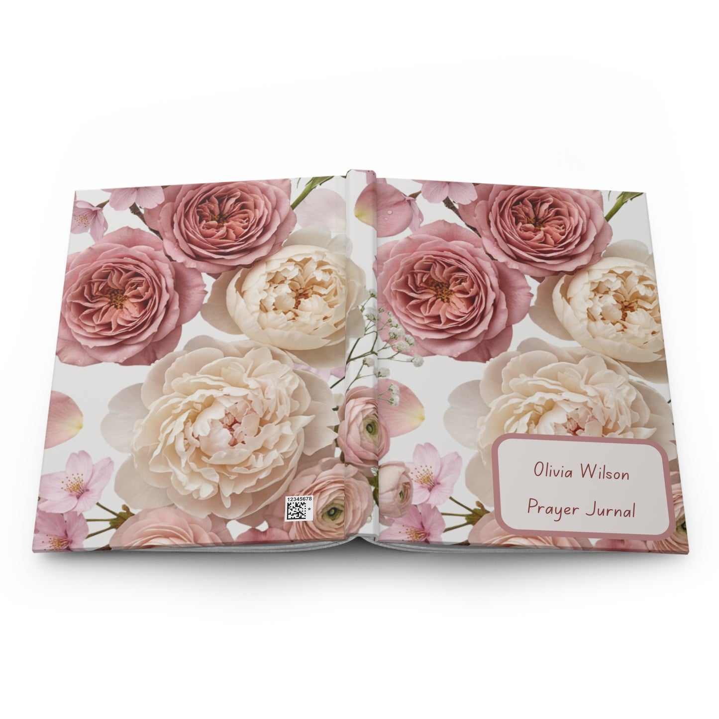 Floral Prayer Hardcover Journal — Personalized Olivia Wilson Design