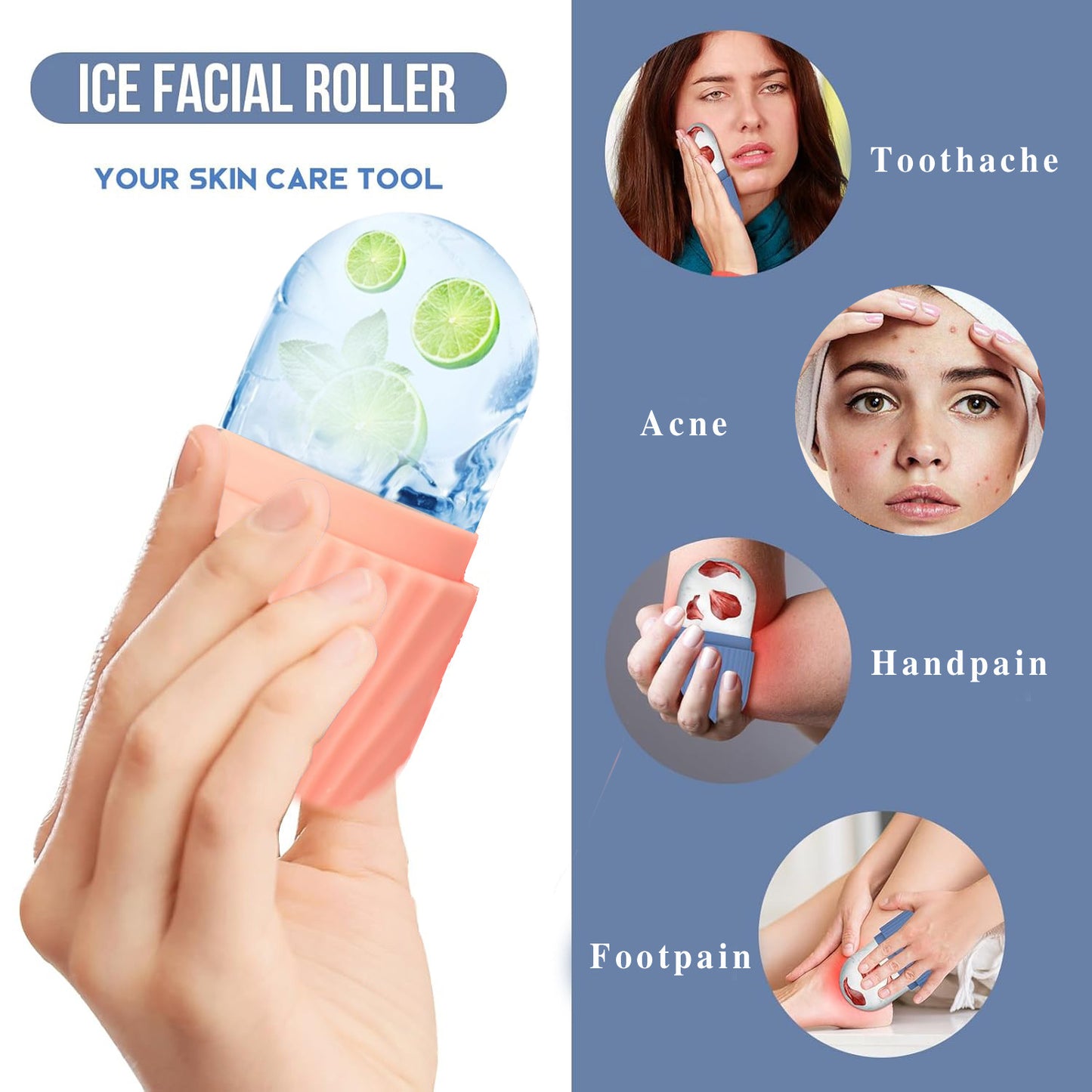 Silicone Ice Grid Facial Care Tool Set