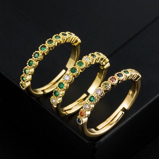 Trend 18K Gold Adjustable Ring