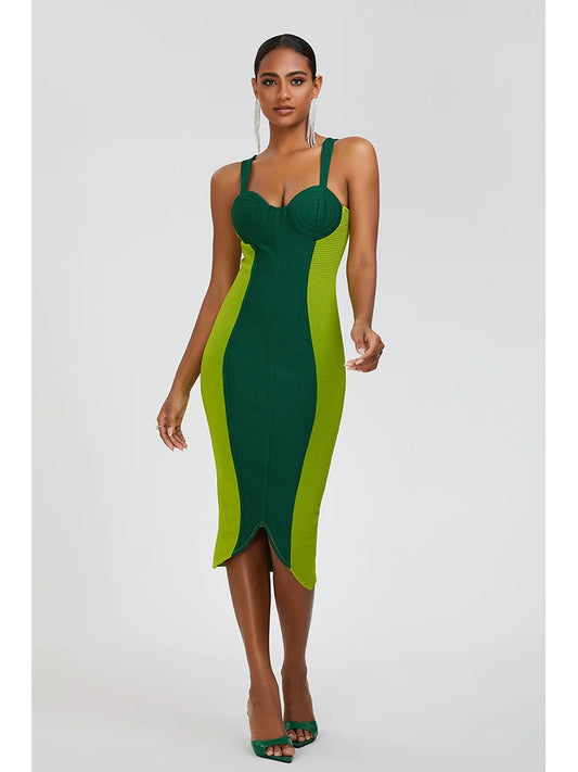 Green Bandage Runway Dress