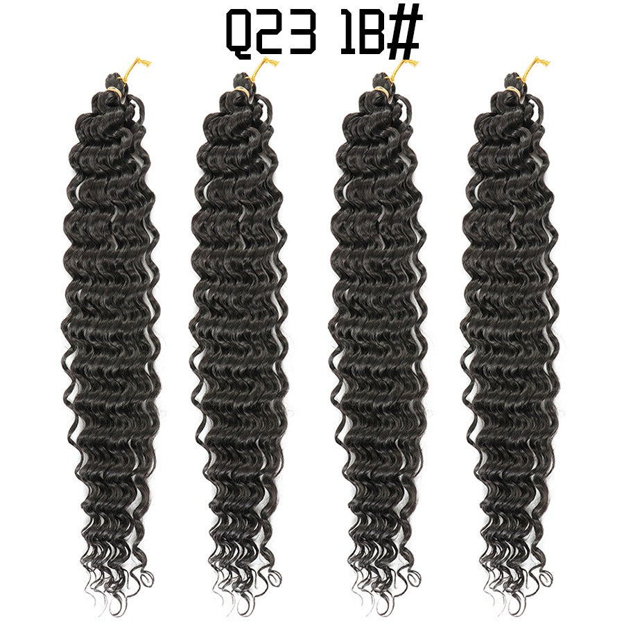 African crochet Deep Wave Braided Hair