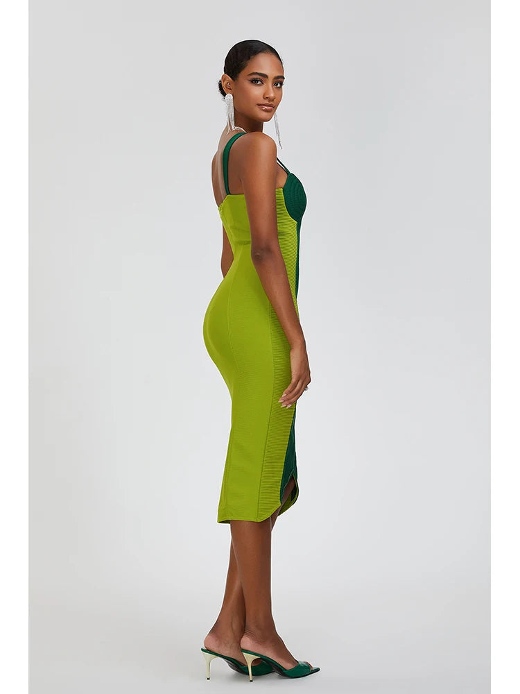 Green Bandage Runway Dress