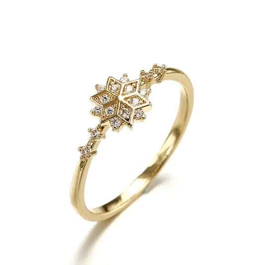 925 Sterling Silver Snowflake Rings