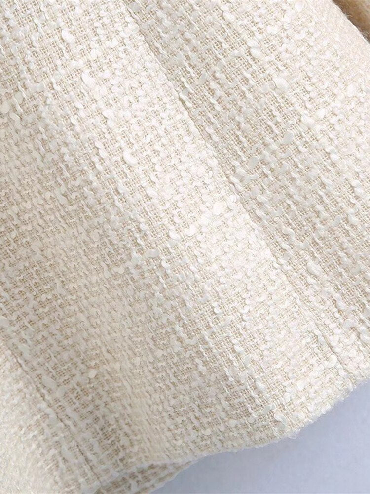 Tweed double breasted blazer