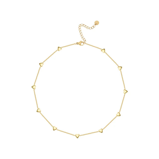Cute Simple Luck Heart  Necklaces