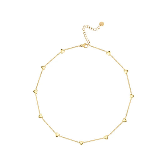 Cute Simple Luck Heart  Necklaces