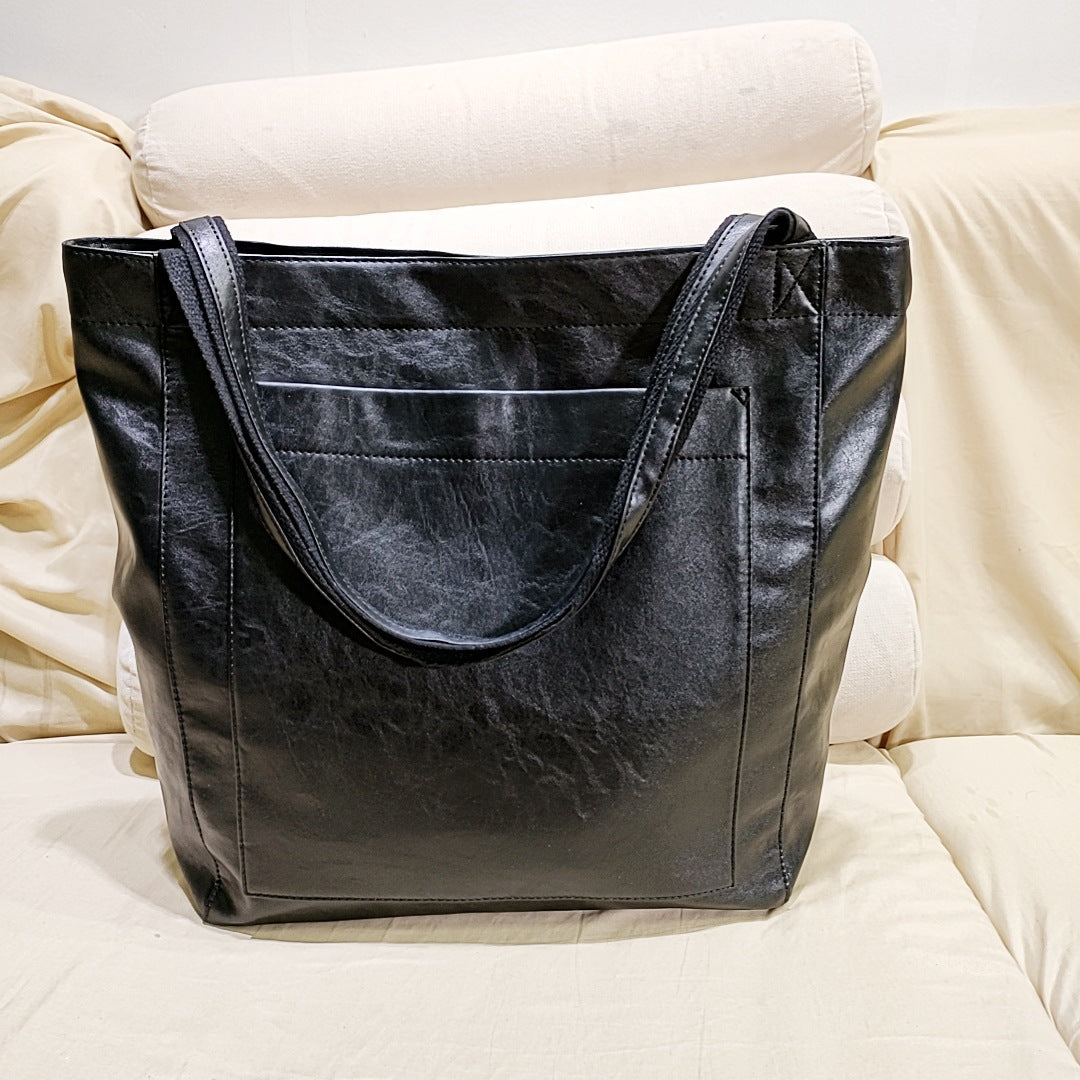 Soft Leather Tote Bag