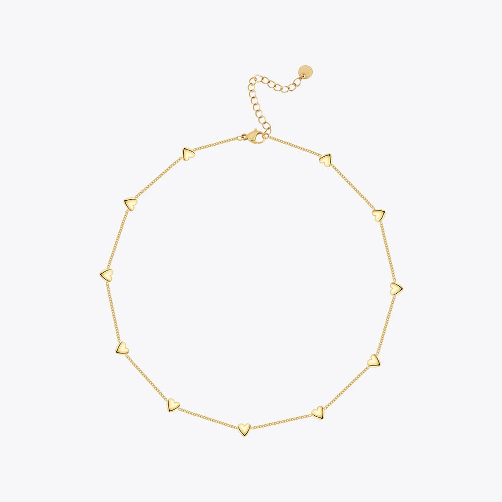 Cute Simple Luck Heart  Necklaces
