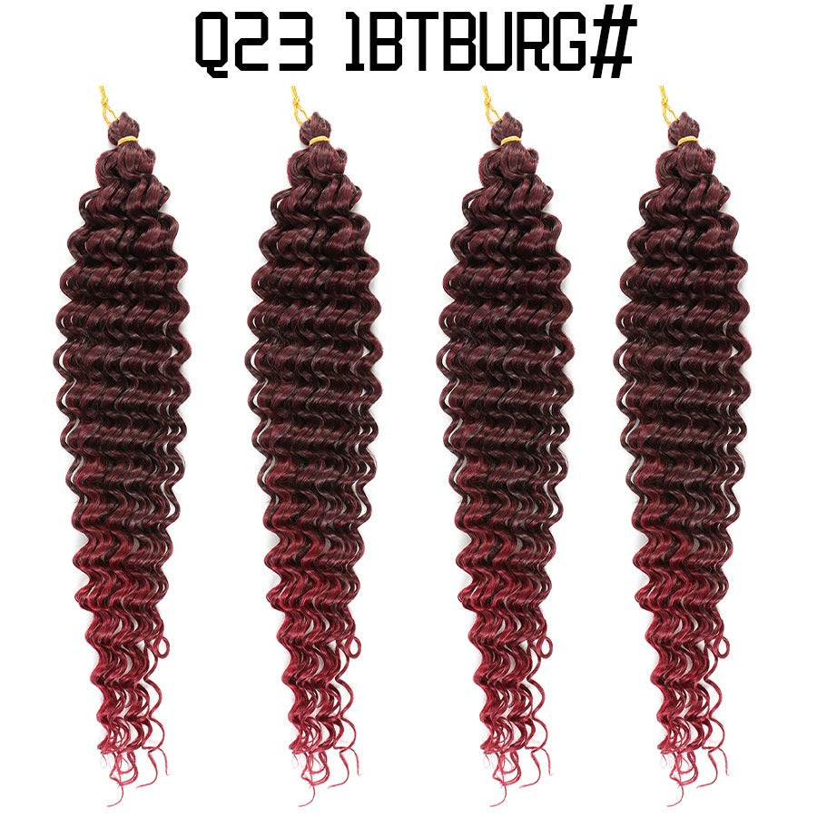 African crochet Deep Wave Braided Hair