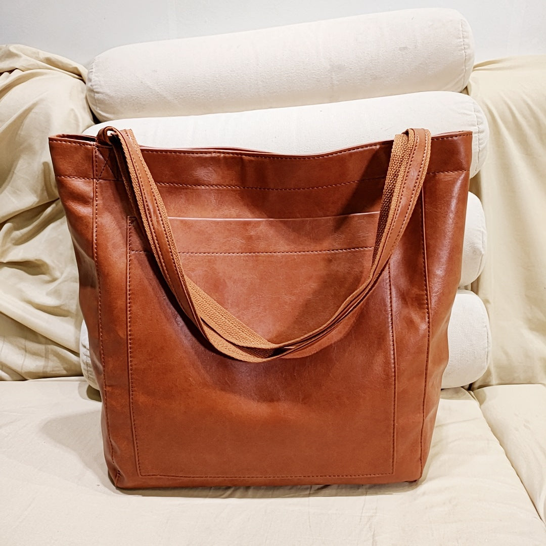 Soft Leather Tote Bag