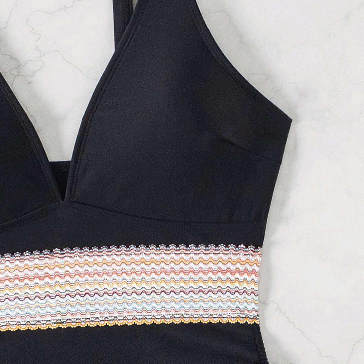 High-Waisted One-Piece Bikini