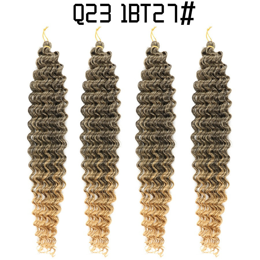 African crochet Deep Wave Braided Hair