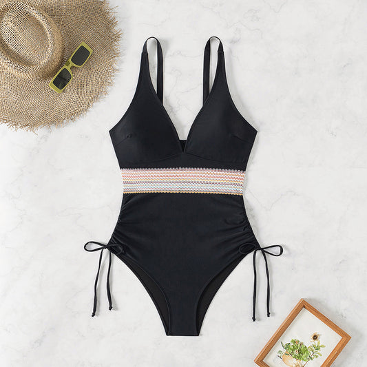 High-Waisted One-Piece Bikini