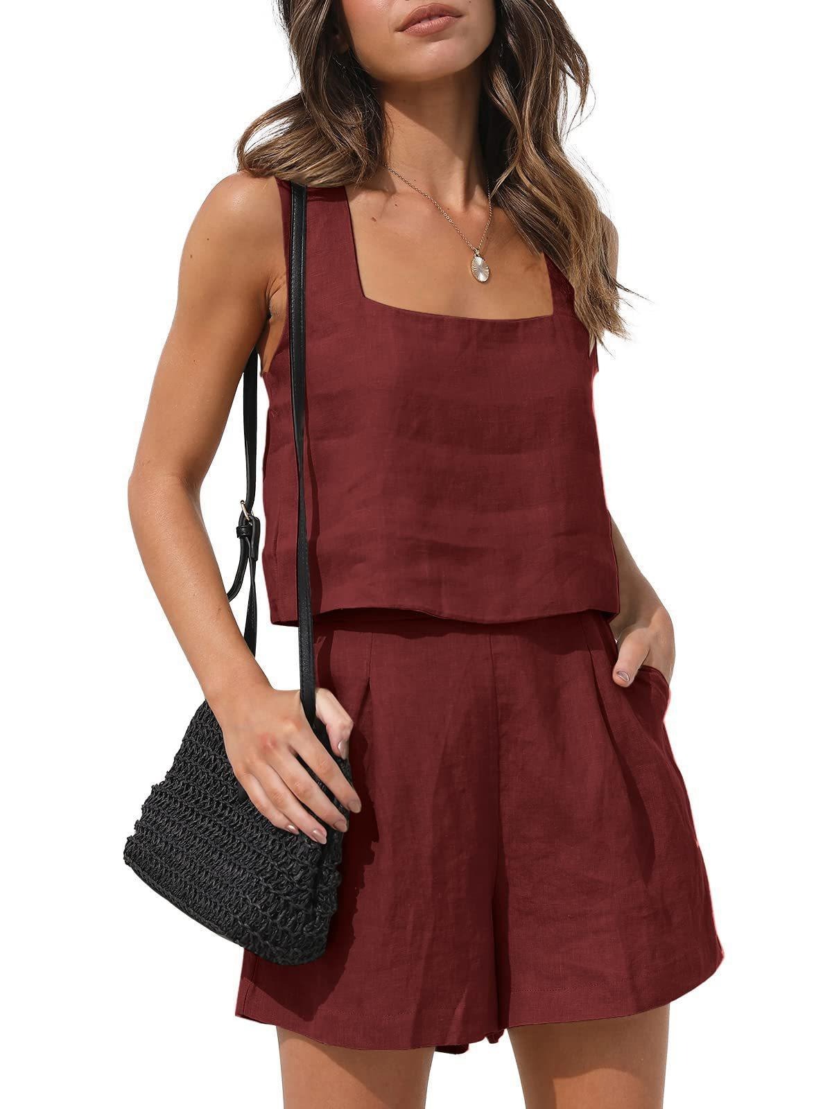Two Piece Summer Linen Suit