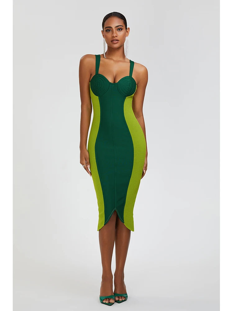Green Bandage Runway Dress